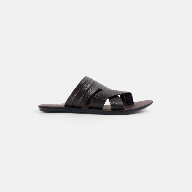 Mochi Men Brown Casual Slippers (SKU: 16-1440-12-39)