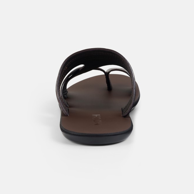 Mochi Men Brown Casual Slippers (SKU: 16-1440-12-39)