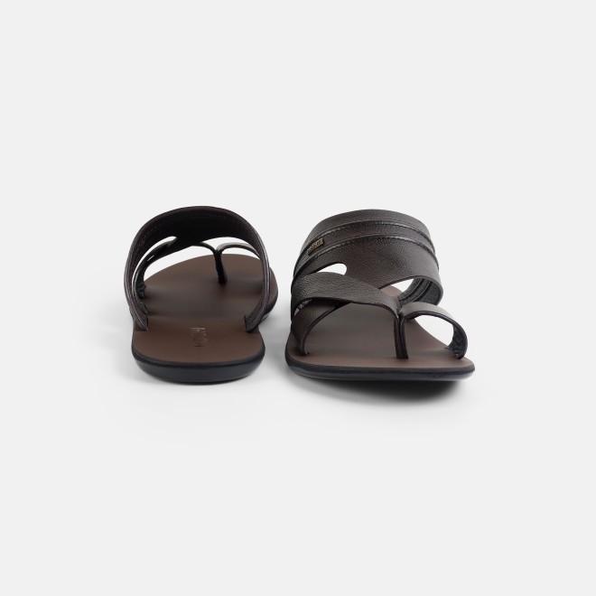 Mochi Men Brown Casual Slippers (SKU: 16-1440-12-39)