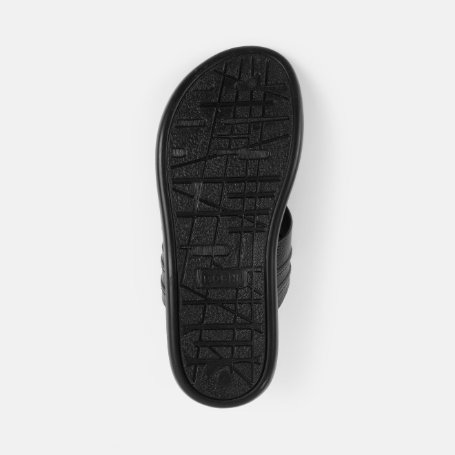 Mochi Men Black Casual Slippers (SKU: 16-1440-11-39)