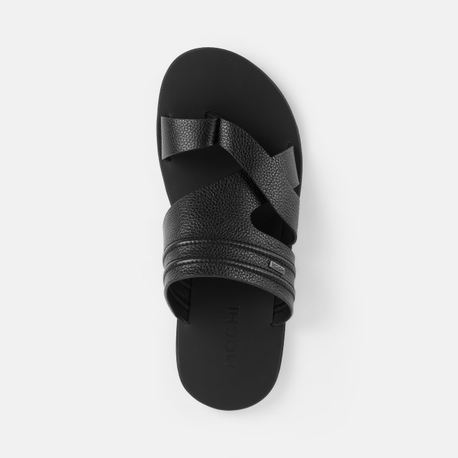 Mochi Men Black Casual Slippers (SKU: 16-1440-11-39)