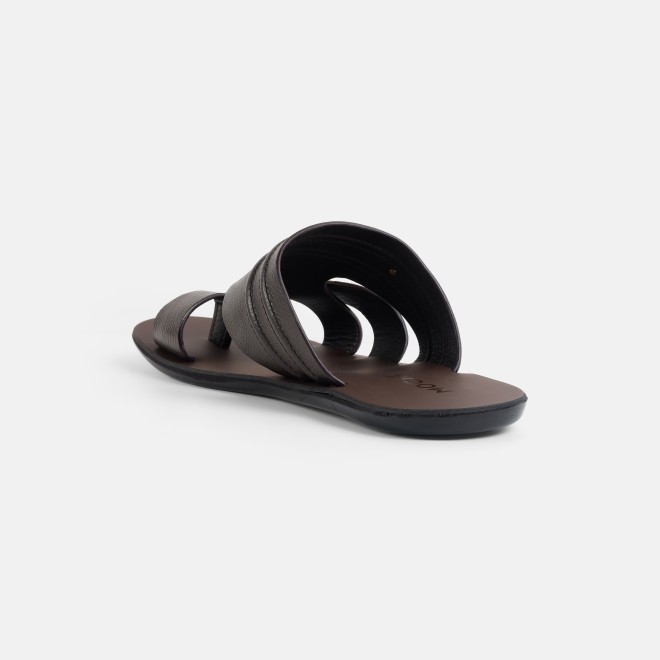 Mochi Men Brown Casual Slippers (SKU: 16-1440-12-39)