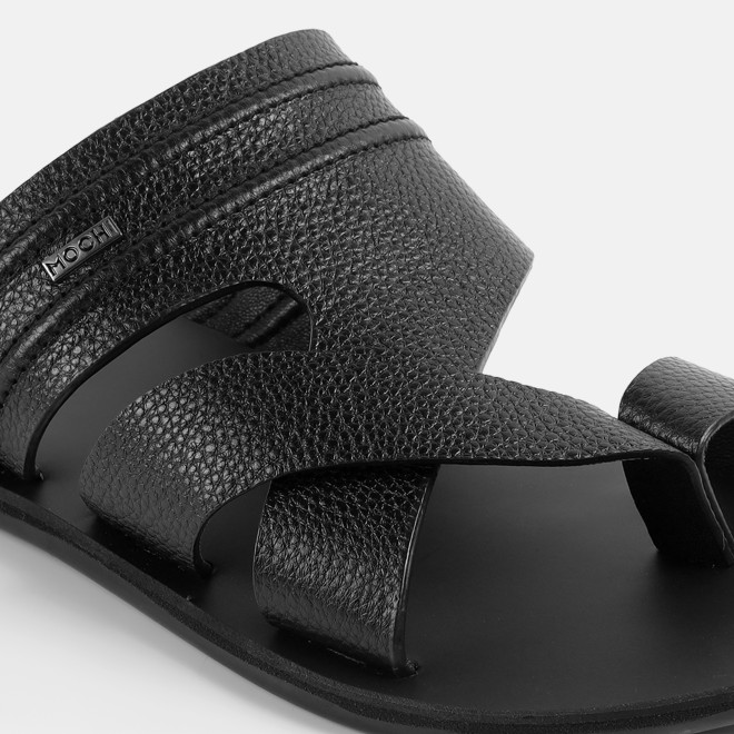 Mochi Men Black Casual Slippers (SKU: 16-1440-11-39)