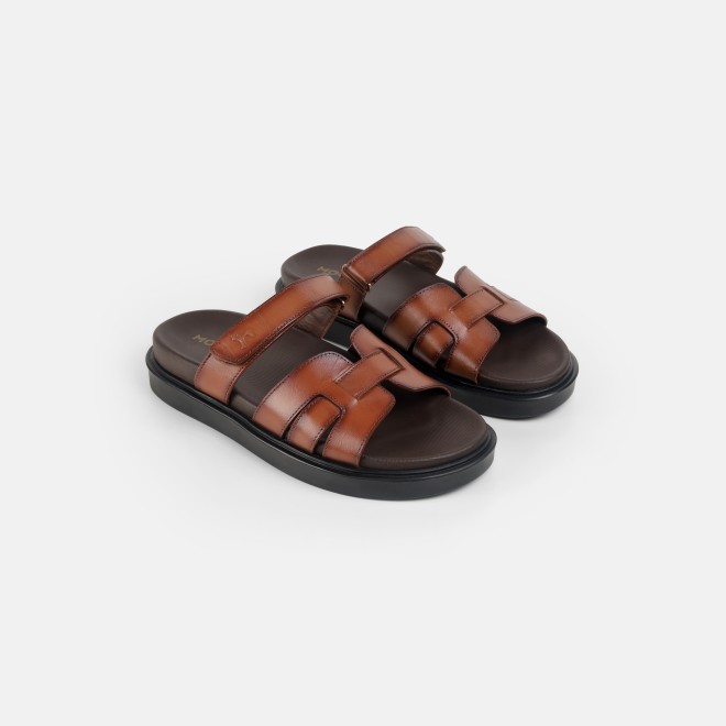 Mochi Men Tan Casual Slippers (SKU: 16-1449-23-40)