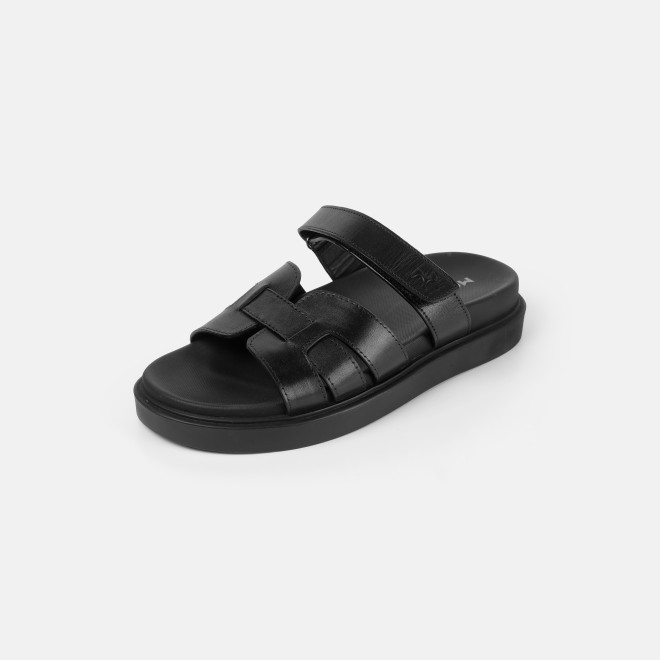 Mochi Men Black Casual Slippers (SKU: 16-1449-11-40)