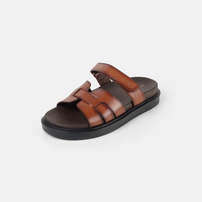 Mochi Men Tan Casual Slippers (SKU: 16-1449-23-40)
