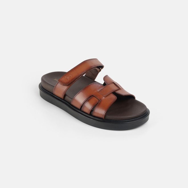 Mochi Men Tan Casual Slippers (SKU: 16-1449-23-40)