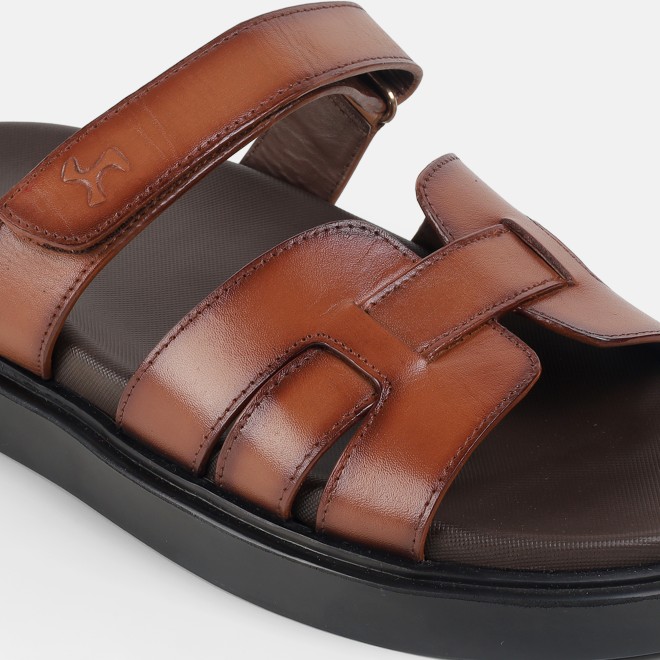 Mochi Men Tan Casual Slippers (SKU: 16-1449-23-40)