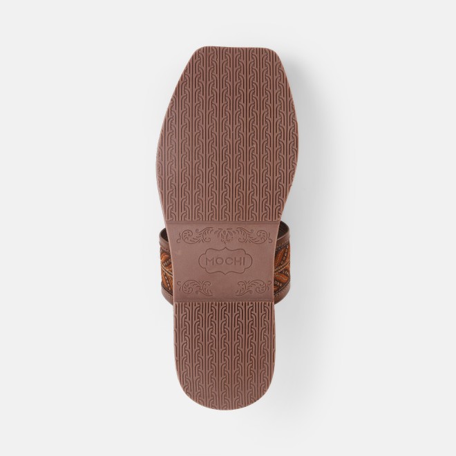 Mochi Men Tan Ethnic Kolhapuris (SKU: 16-1454-23-39)