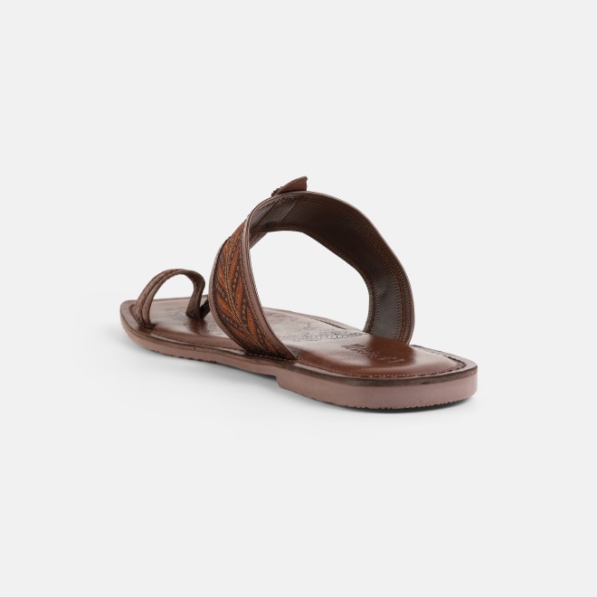 Mochi Men Tan Ethnic Kolhapuris (SKU: 16-1454-23-39)
