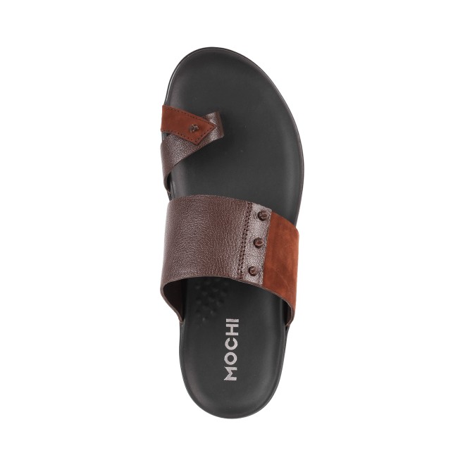 Mochi Men Brown Casual Slippers (SKU: 16-158-12-40) Mochi Men Brown Casual Slippers (SKU: 16-158-12-40)