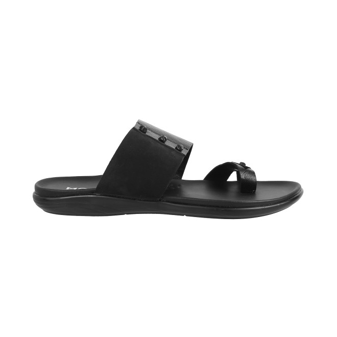 Mochi Men Black Casual Slippers (SKU: 16-158L-11-46)