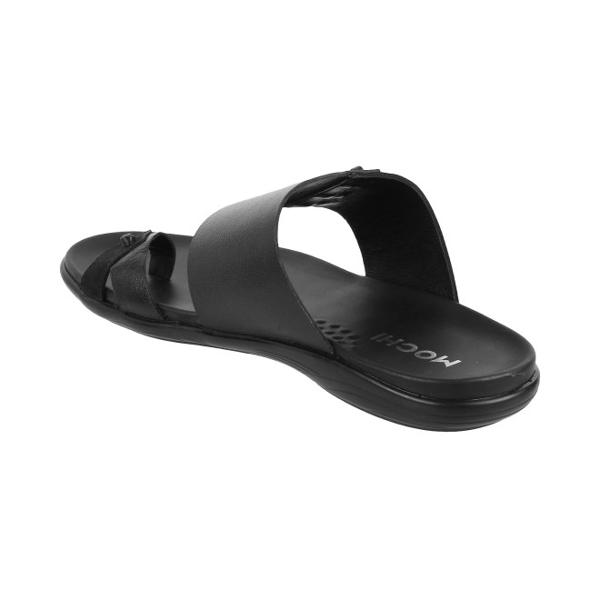 Mochi Men Black Casual Slippers (SKU: 16-158L-11-46)