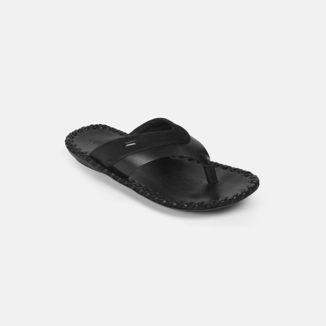 Mochi Men Black Casual Slippers (SKU: 16-2-11-40) Mochi Men Black Casual Slippers (SKU: 16-2-11-40)