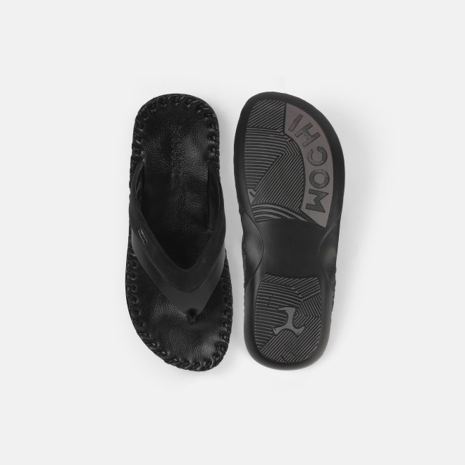 Mochi Men Black Casual Slippers (SKU: 16-2-11-40) Mochi Men Black Casual Slippers (SKU: 16-2-11-40)