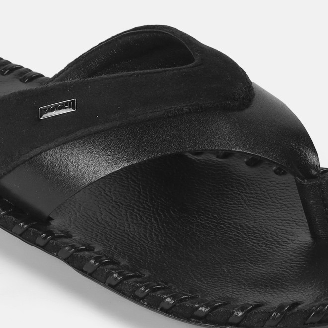 Mochi Men Black Casual Slippers (SKU: 16-2-11-40) Mochi Men Black Casual Slippers (SKU: 16-2-11-40)