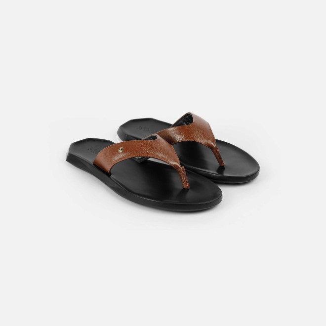 Mochi Men Tan Casual Slippers (SKU: 16-204-23-40)