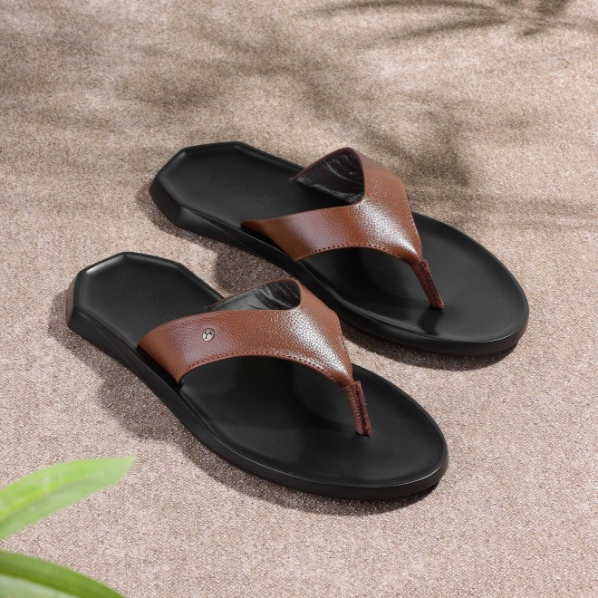 Men Tan Casual Slippers