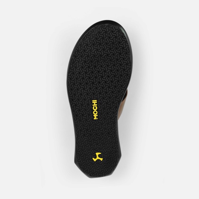 Mochi Men Tan Casual Slippers (SKU: 16-204-23-40)