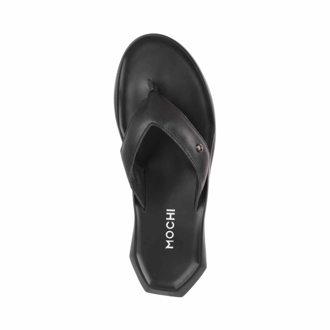 Mochi Men Black Casual Slippers (SKU: 16-204-11-40) Mochi Men Black Casual Slippers (SKU: 16-204-11-40)