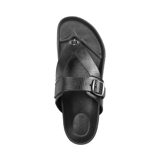 Mochi Men Black Casual Slippers (SKU: 16-207-11-40) Mochi Men Black Casual Slippers (SKU: 16-207-11-40)