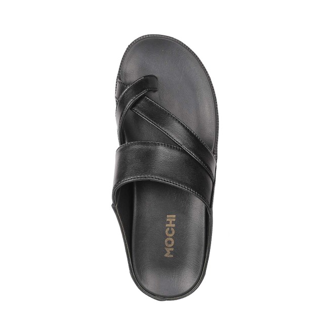 Mochi Men Black Casual Slippers (SKU: 16-251-11-40)