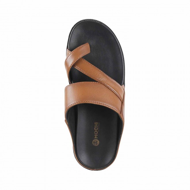 Mochi Men Tan Casual Slippers (SKU: 16-251-23-40)