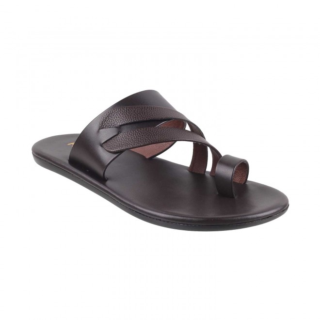 Mochi Men Brown Casual Slippers (SKU: 16-263-12-40)