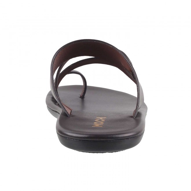 Mochi Men Brown Casual Slippers (SKU: 16-263-12-40)