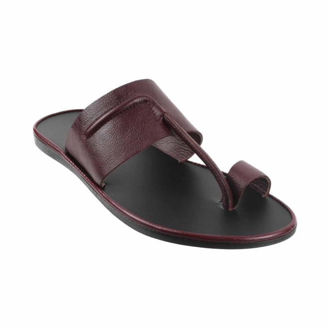 Mochi Men Maroon Ethnic Slip Ons (SKU: 16-295-44-40)
