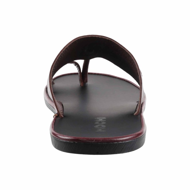 Mochi Men Maroon Ethnic Slip Ons (SKU: 16-295-44-40)