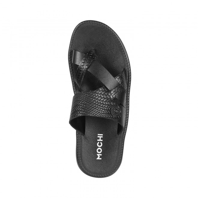 Mochi Men Black Casual Slippers (SKU: 16-335-11-40)