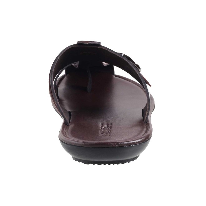 Mochi Men Brown Casual Slippers (SKU: 16-340-12-40)