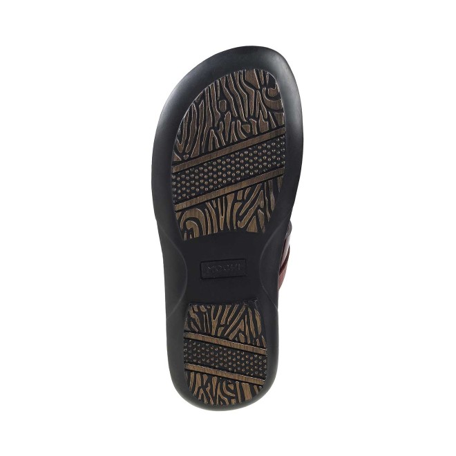 Mochi Men Brown Casual Slippers (SKU: 16-340-12-40)