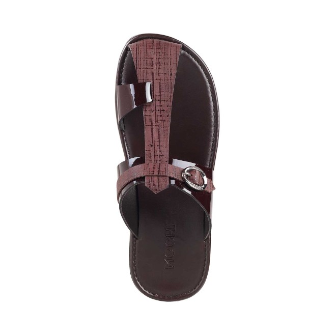 Mochi Men Brown Casual Slippers (SKU: 16-340-12-40)