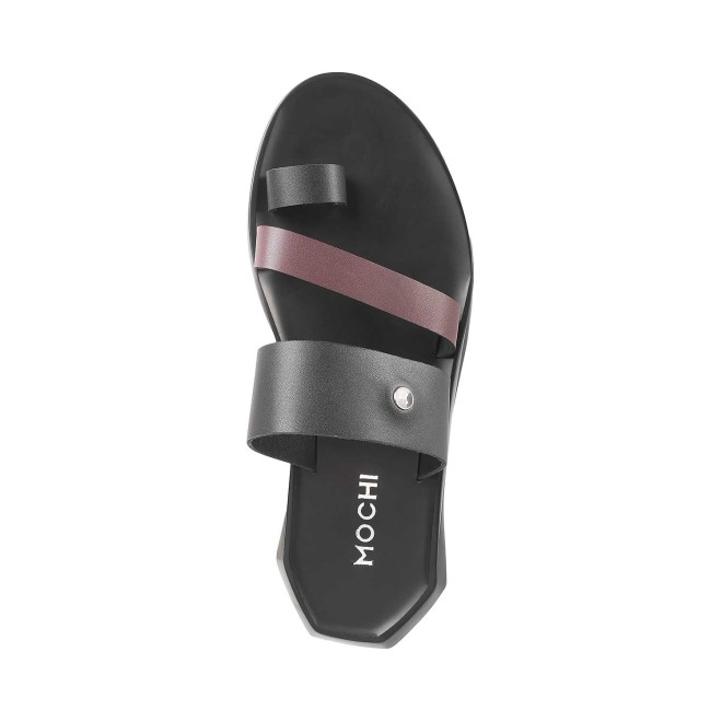 Mochi Men Black Casual Slippers (SKU: 16-348-11-44) Mochi Men Black Casual Slippers (SKU: 16-348-11-44)