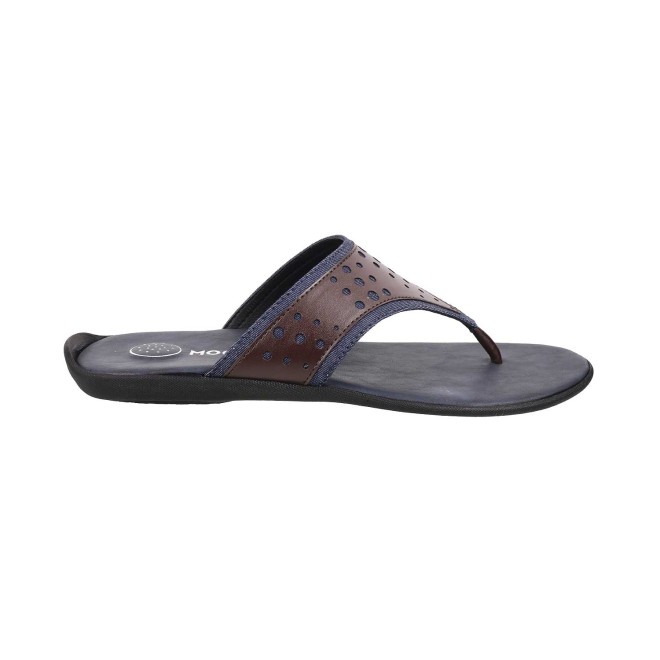 Mochi Men Brown Casual Slippers (SKU: 16-423-12-40)