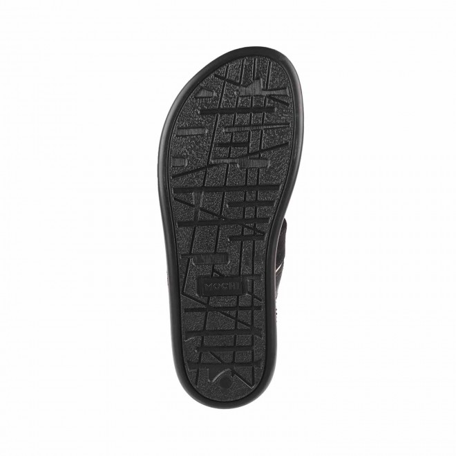 Mochi Men Black Ethnic Slippers (SKU: 16-455-11-40)