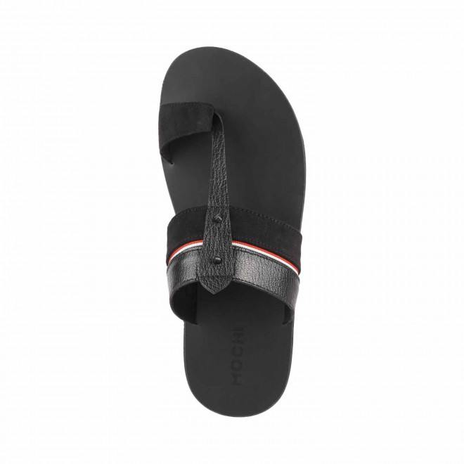 Mochi Men Black Ethnic Slippers (SKU: 16-455-11-40)