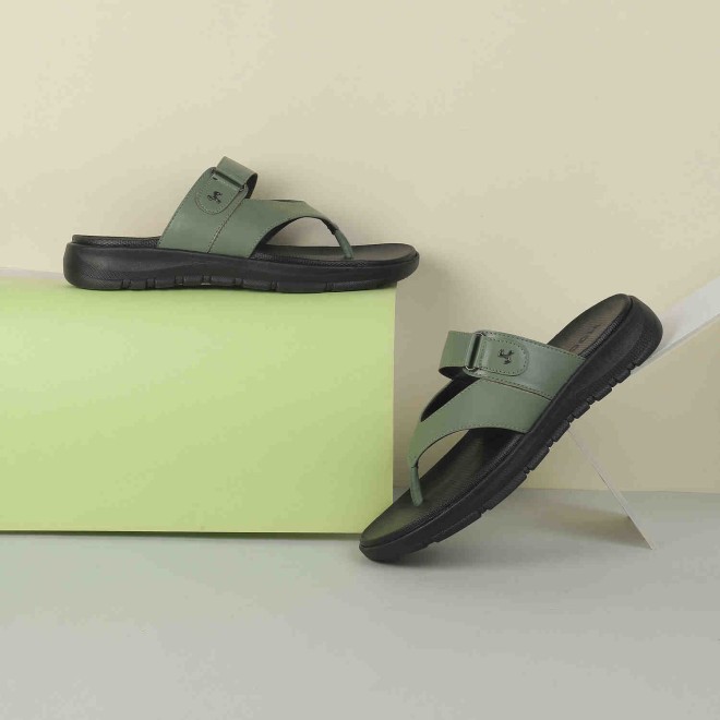 Mochi Men Green Casual Slippers & Flip Flops (SKU: 16-607-21-40)