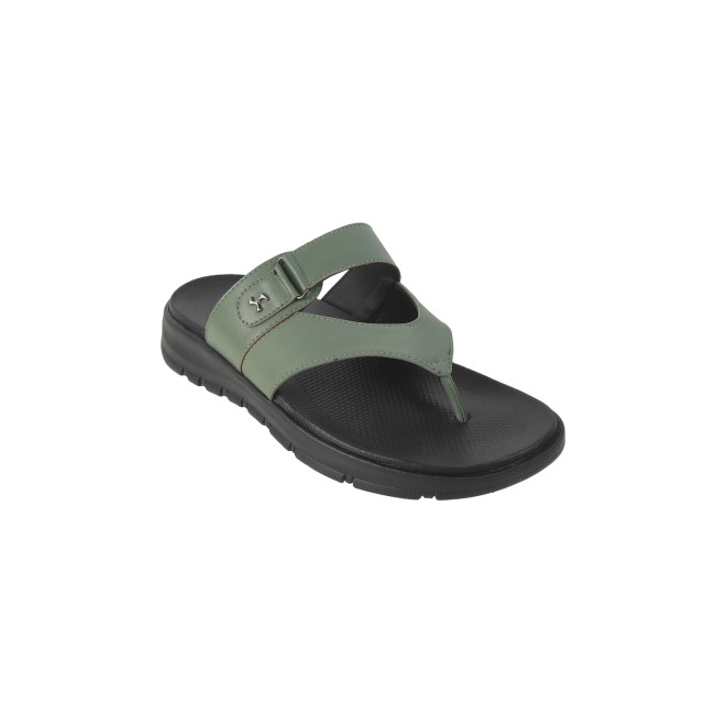 Mochi Men Green Casual Slippers & Flip Flops (SKU: 16-607-21-40)