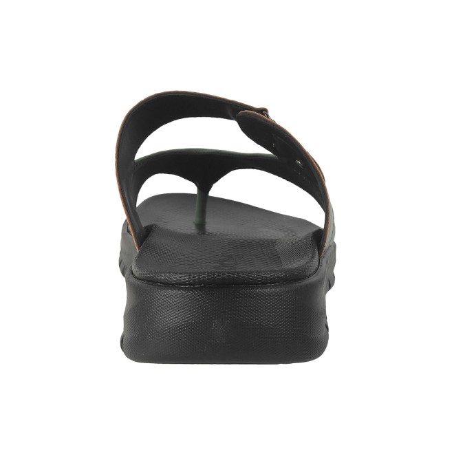 Mochi Men Green Casual Slippers & Flip Flops (SKU: 16-607-21-40)