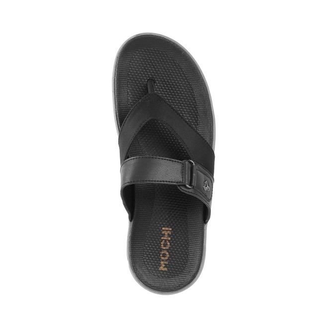 Mochi Men Black Casual Slippers (SKU: 16-607-11-40) Mochi Men Black Casual Slippers (SKU: 16-607-11-40)