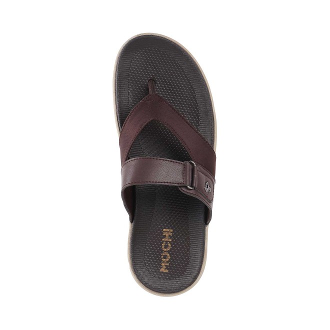 Mochi Men Brown Casual Slippers (SKU: 16-607-12-40) Mochi Men Brown Casual Slippers (SKU: 16-607-12-40)
