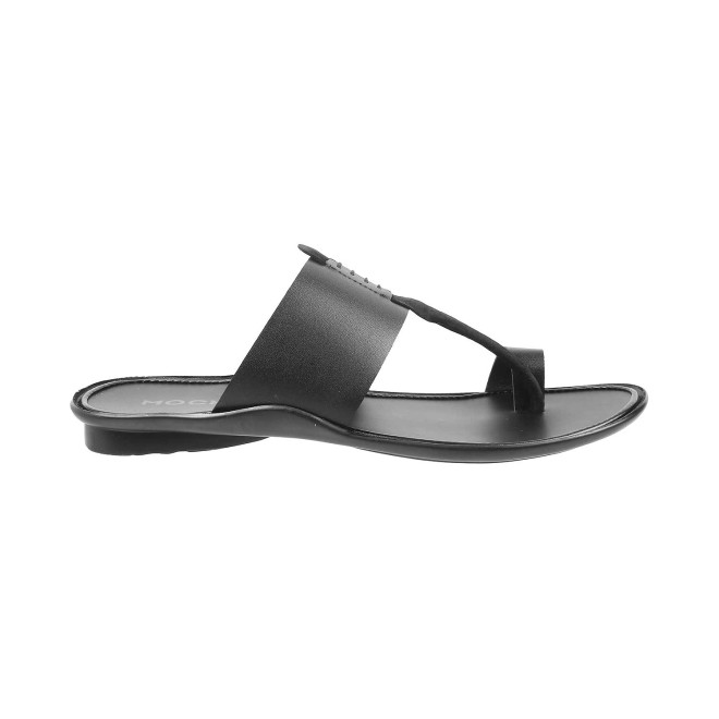 Mochi Men Black Ethnic Slippers (SKU: 16-637-11-40)