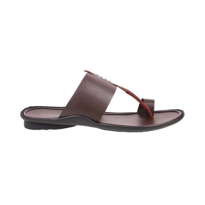 Mochi Men Brown Ethnic Slippers (SKU: 16-637-12-40)