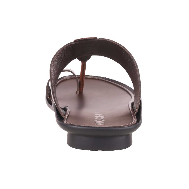 Mochi Men Brown Ethnic Slippers (SKU: 16-637-12-40)