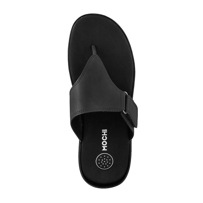 Mochi Men Black Casual Thong (SKU: 16-6393L-11-46)