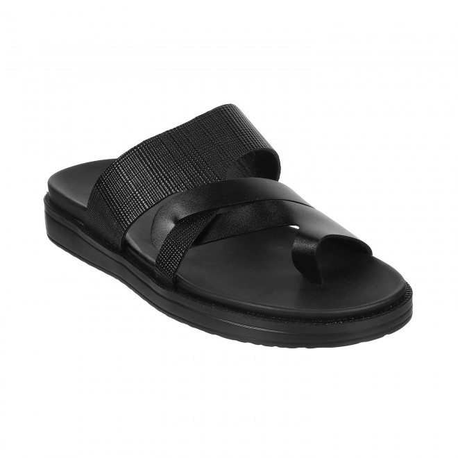Mochi Men Black Casual Slippers (SKU: 16-658-11-40)