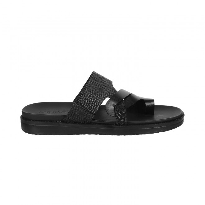 Mochi Men Black Casual Slippers (SKU: 16-658-11-40)